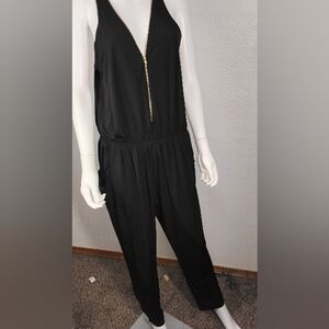 Chic Black Sleeveless Jumpsuit